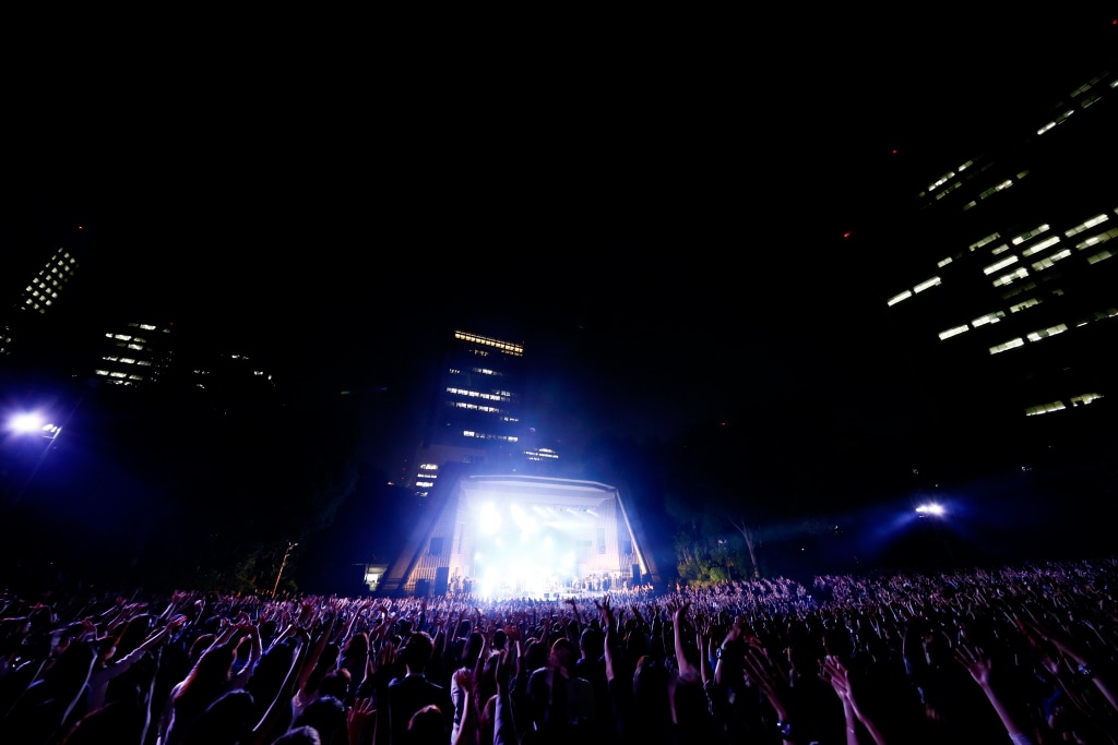 9月27日の日比谷野外大音楽堂ライブの様子。