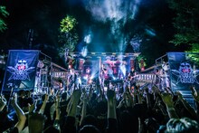 Crossfaith「第一回世界遺産巡業特別公演 ‘日光の編’」の様子。（Photo by Yusuke Kashiwazaki）