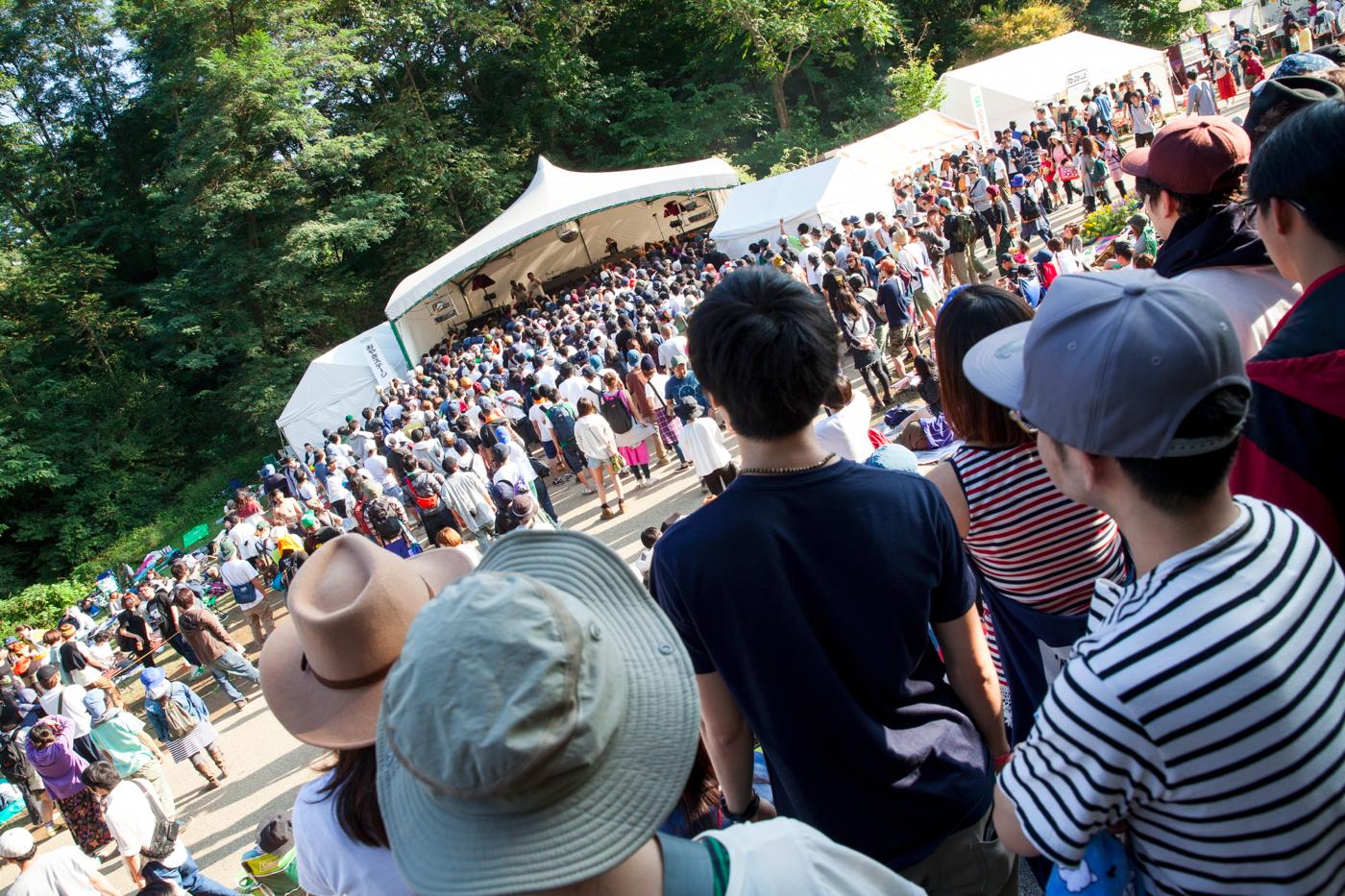 おやきステージの様子。 （写真提供：りんご音楽祭実行委員会）