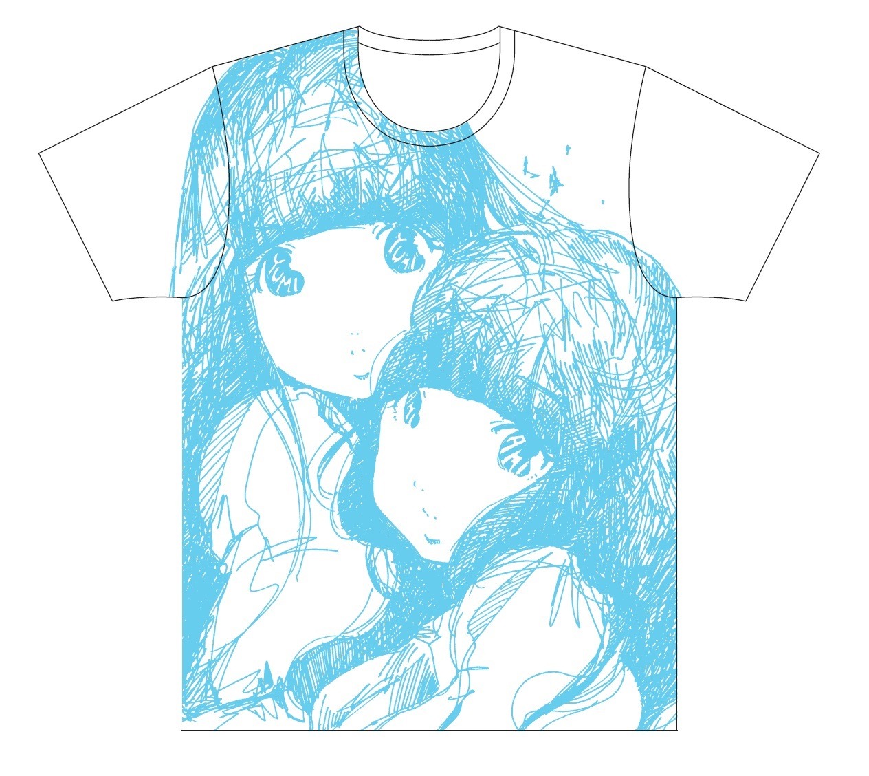 PUFFY「パフィピポ山」初回限定盤に付属するTシャツデザイン。