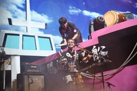 上からEBI、奥田民生。（撮影：山本倫子）