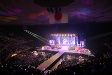 「アイドリング!!! 15th LIVE ング!!!ング!!!祭りだ!!! ～良きところで武道館グ!!!」東京・日本武道館公演の様子。（提供：ポニーキャニオン）