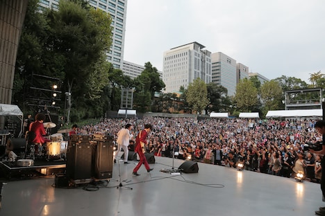 SCOOBIE DO「ダンスホール野音」の様子。（撮影：柴田恵理）