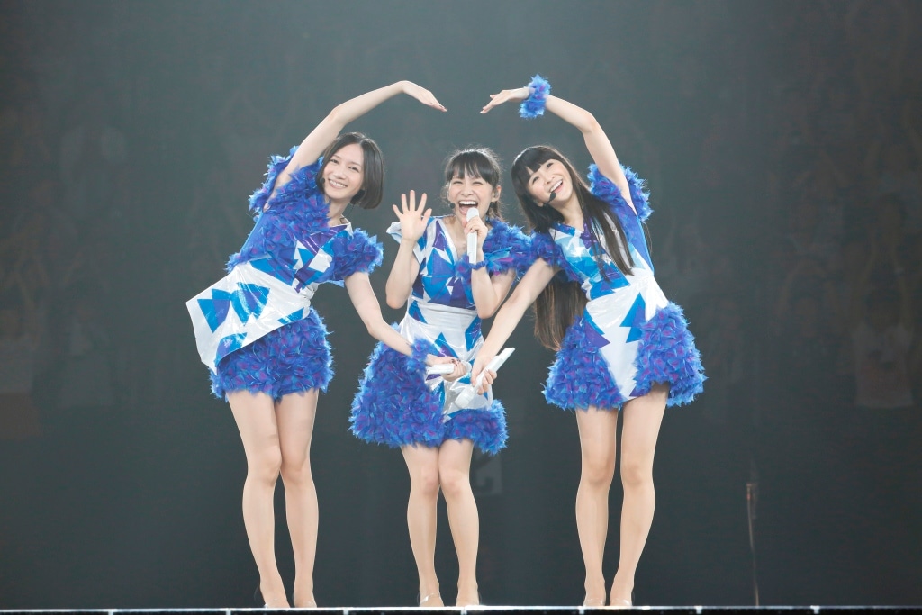 Perfume「Perfume Anniversary 10days 2015 PPPPPPPPPP『LIVE 3：5：6：9』」9月27日公演の様子。（撮影：上山陽介）