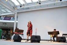 LiSA「Empty MERMAiD」リリースイベントの様子。