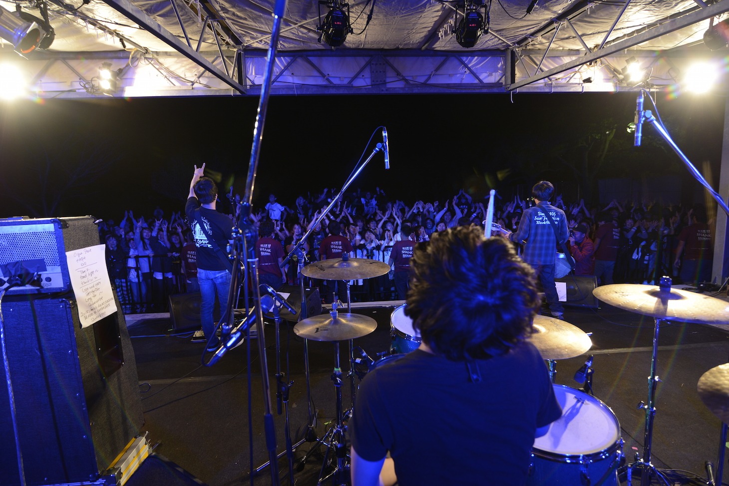 「BLAZE UP NAGASAKI 2015」でのSHANKのライブの様子。（撮影：半田安政[showcase]）