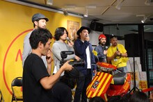 「SPECIAL OTHERS×テレビ神奈川『MUTOMA』 presents 『SPECIAL OTHERSデビュー10周年イヤーエディション・スクーター完成お披露目会』」の様子。