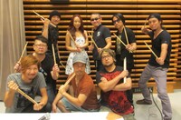 「スキマから聴こえてくるラジオSPECIAL～ドラマーだョ！なるべく全員集合 Trick or Stick！～」収録現場の様子。