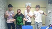 左からリアド偉武（BIGMAMA）、 堀之内大介（Base Ball Bear）、松田晋二（THE BACK HORN）、金井政人（BIGMAMA）。