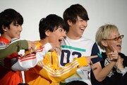 左からユーキ、ユースケ、タカシ、福山桜子監督。