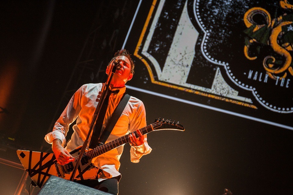 「Out of Control JAPAN Tour 2015」埼玉・さいたまスーパーアリーナ公演よりZebraheadのライブの様子。（Photo by Nobuyuki Kobayashi & Daisuke Sakai）