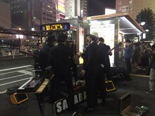 演奏直前のSANABAGUN.。