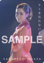 大原櫻子「キミを忘れないよ」購入者特典ポケットカレンダー表紙画像A