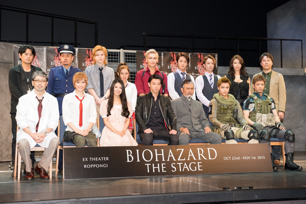 「BIOHAZARD THE STAGE」の舞台挨拶の様子。