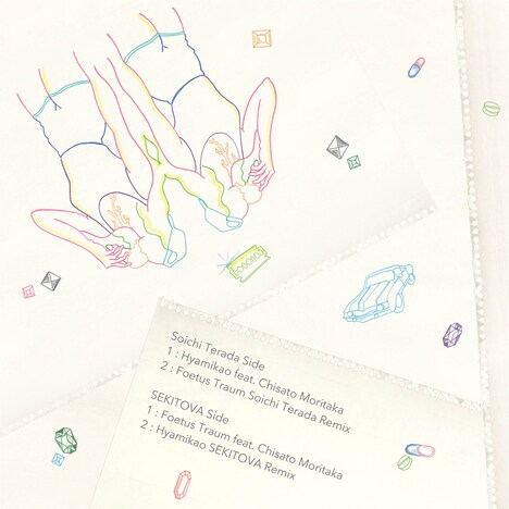 寺田創一 / SEKITOVA「百見顔(Hyamikao) / Foetus Traum」ジャケット裏面