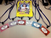 ゆるめるモ!に用意されたシネマート新宿のスタッフ証。