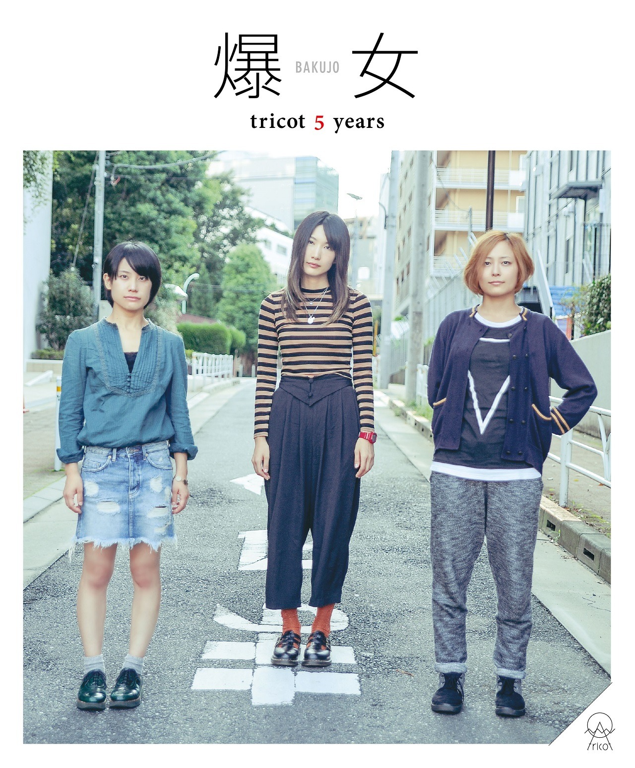 tricotのアーティストブック「爆女」の表紙。