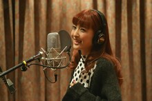 「#RUN」ボーカルレコーディングでの神田沙也加。