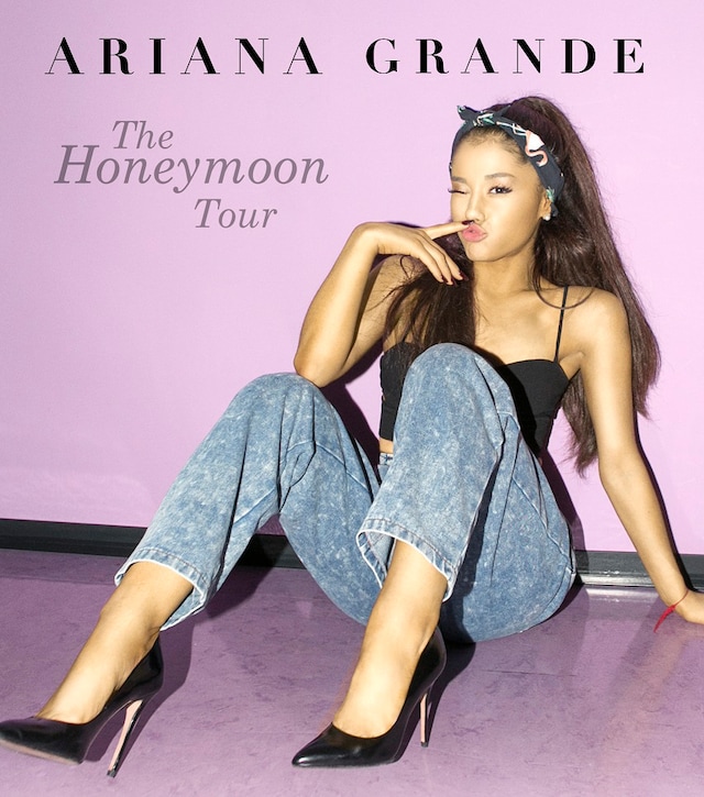 「アリアナ・グランデ ハネムーン・ツアー」告知ビジュアル