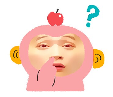 「コムザル」LINEスタンプのサンプル画像。