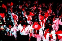 アーバンギャルド「くちびるデモクラシー」MVのワンシーン。