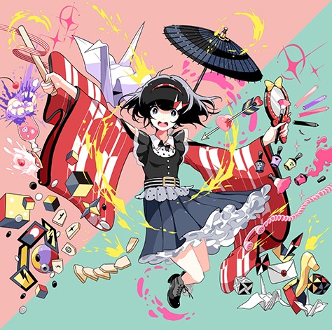 みみめめMIMI「天手古舞」Amazon.co.jp限定盤ジャケット