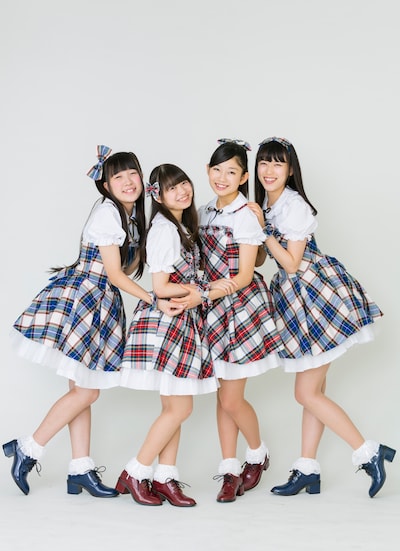 RYUTist。左からむぅたん（五十嵐夢羽）、ともちぃ（宇野友恵）、わっかー（大石若奈）、のんの（佐藤乃々子）。