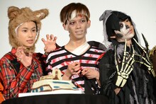 左からタクヤ、リョウガ、ユーキ。