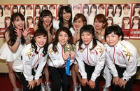 「℃-uteコンサートツアー2015秋 ～℃an't STOP!!～」愛知公演終演後の様子。（提供：アップフロント）