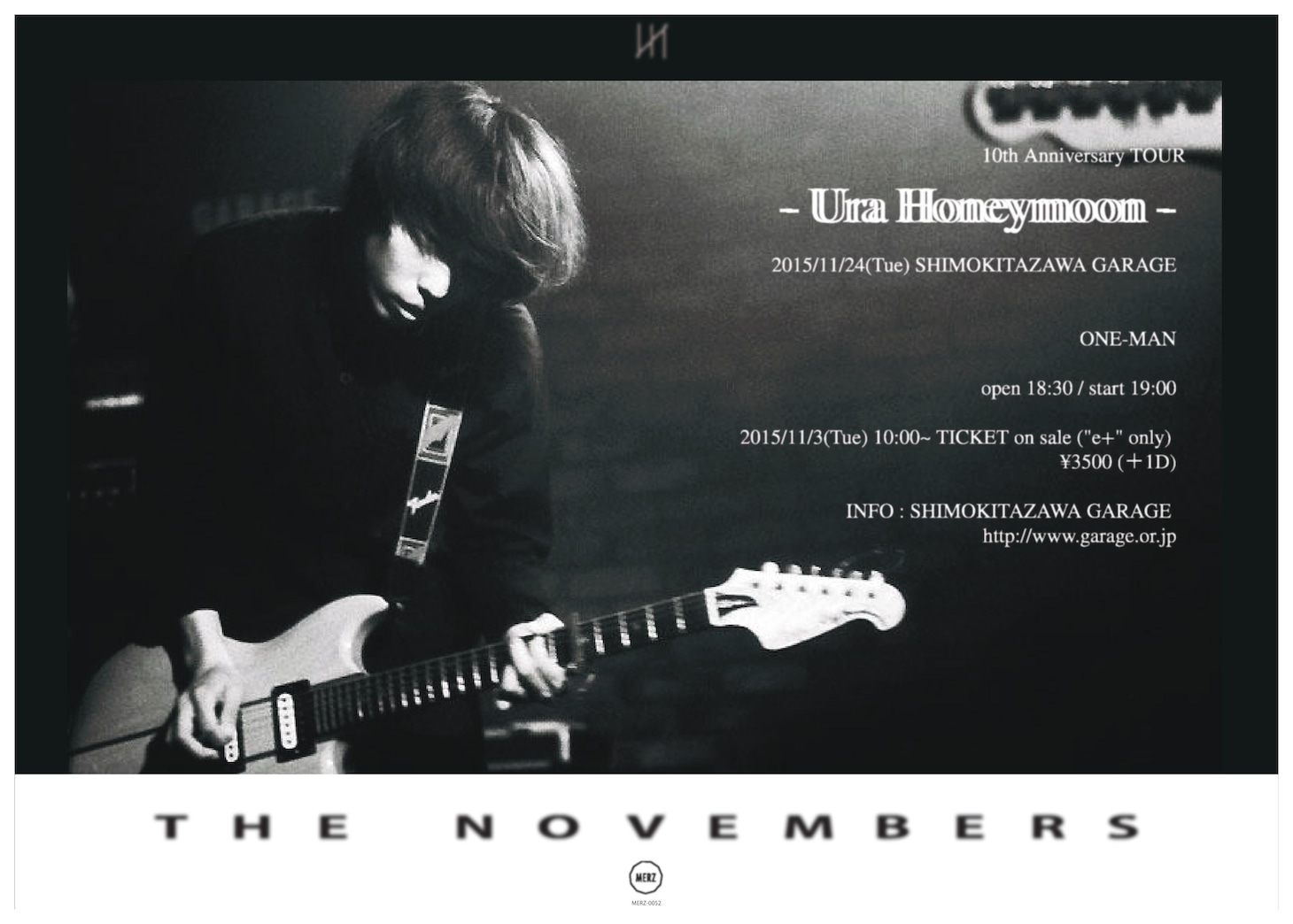 「10th Anniversary TOUR - Ura Honeymoon -」フライヤー