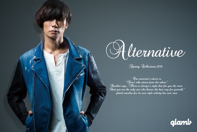 「glamb」春コレクションを着こなす川上洋平（[Alexandros]）。