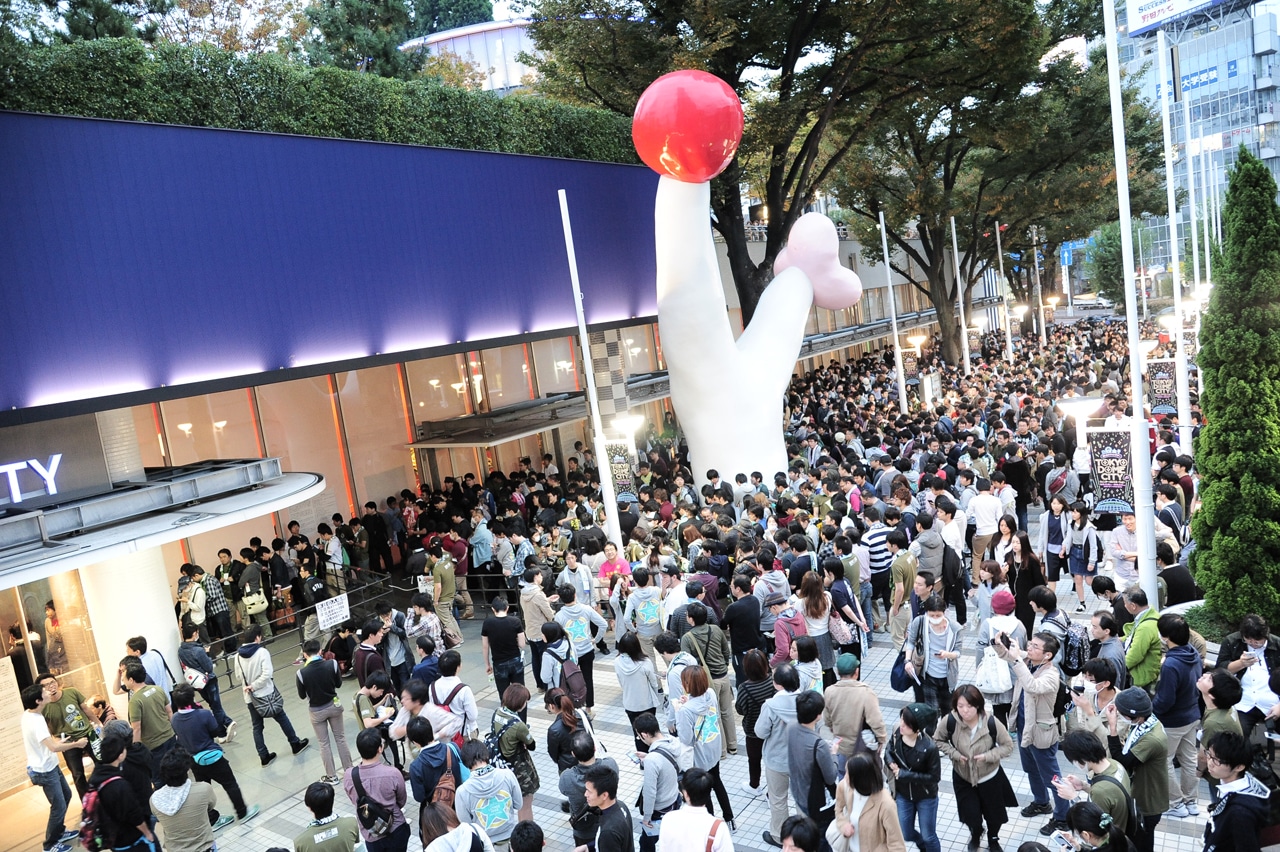 開場前のTOKYO DOME CITY HALL入口。