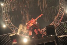 小松未可子「ハピこし！ライブ2015 ～青春×SURVIVAL～」の様子。（撮影：岡本麻衣）