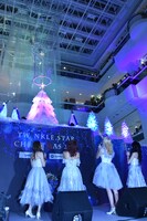 自ら点灯させたツリーを眺めるDream。