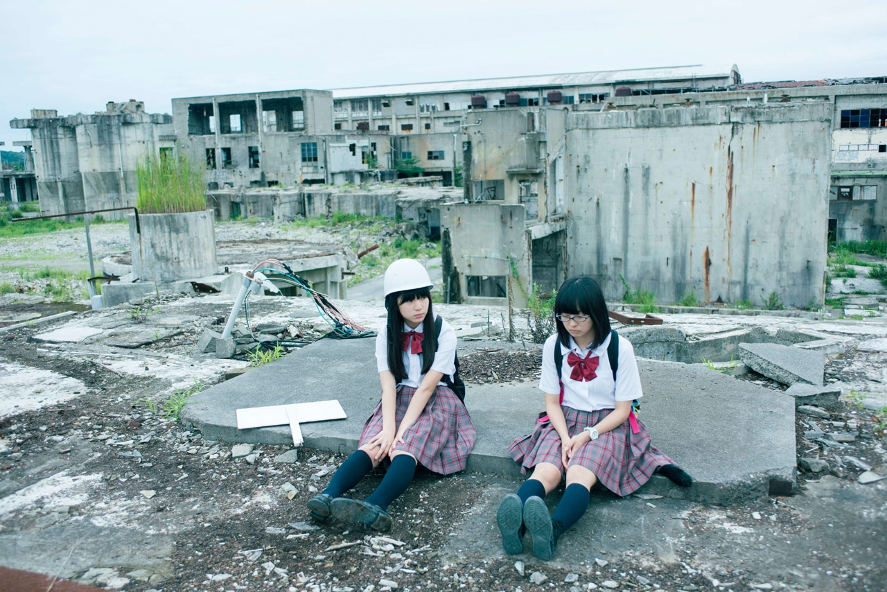 映画「世界の終わりのいずこねこ」のワンシーン。