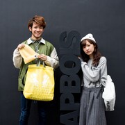 三原康司（左）とあわつまい（右）。