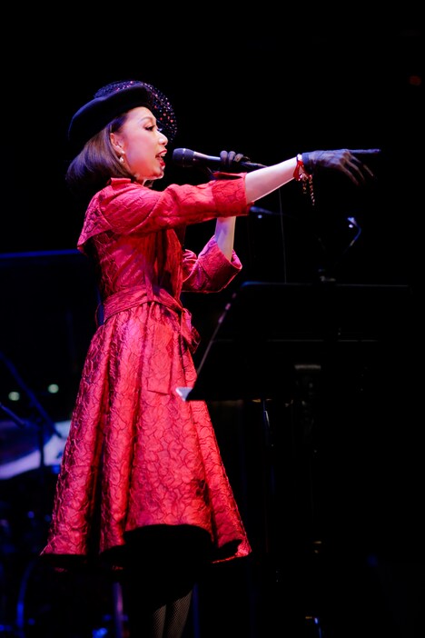 「野宮真貴、渋谷系を歌う -2015-。～Miss Maki Nomiya sings Shibuya-kei Standards 2015～」の様子。（Photo by hajime kamiiisaka）