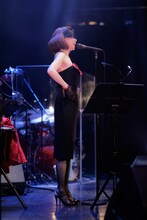 「野宮真貴、渋谷系を歌う -2015-。～Miss Maki Nomiya sings Shibuya-kei Standards 2015～」の様子。（Photo by hajime kamiiisaka）