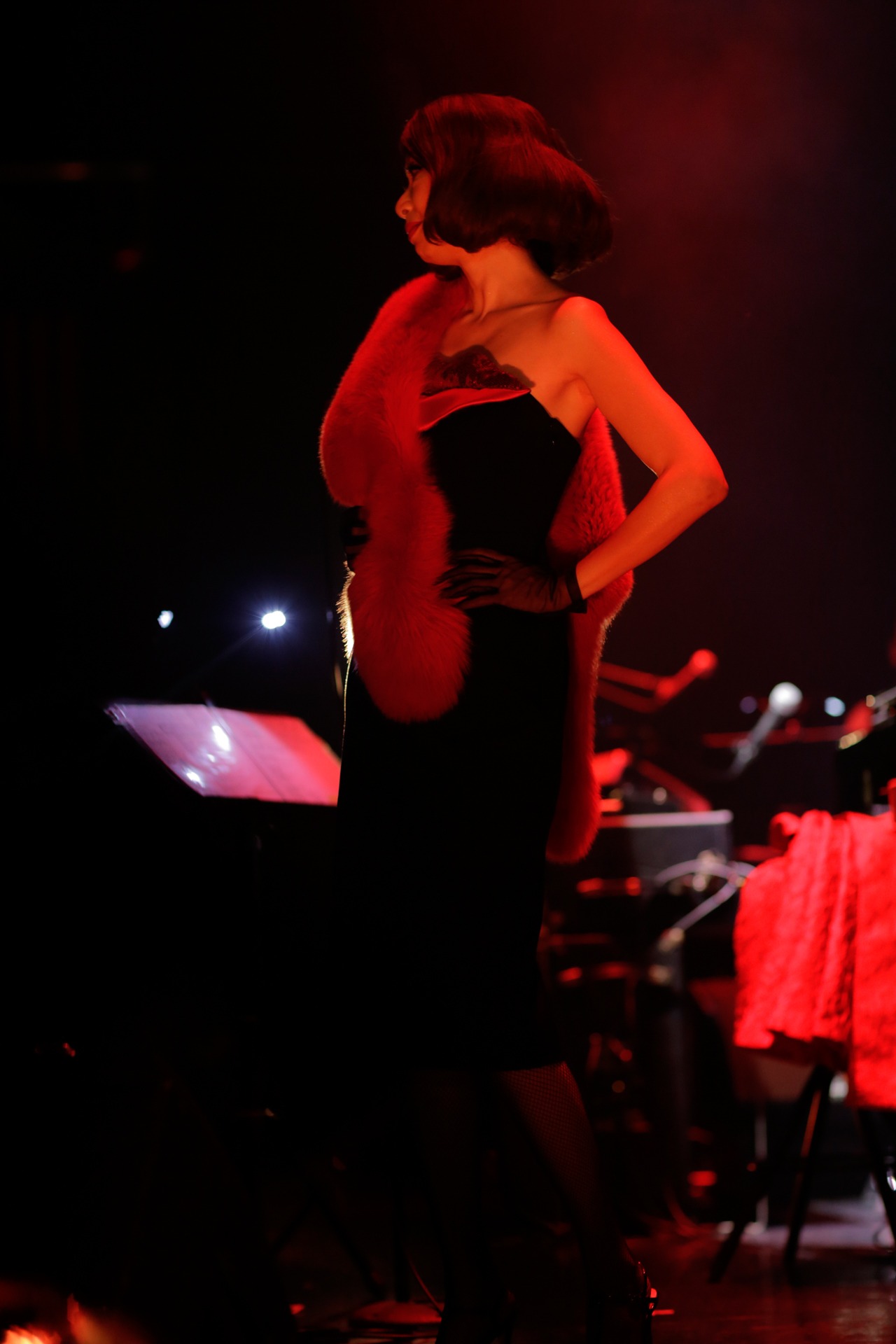 「野宮真貴、渋谷系を歌う -2015-。～Miss Maki Nomiya sings Shibuya-kei Standards 2015～」の様子。（Photo by hajime kamiiisaka）
