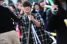 客席を歩くHIROKI。（撮影：岡本麻衣）