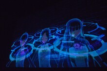 3DアニメのPerfumeによるパフォーマンス。