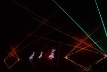 3DアニメのPerfumeによるパフォーマンス。