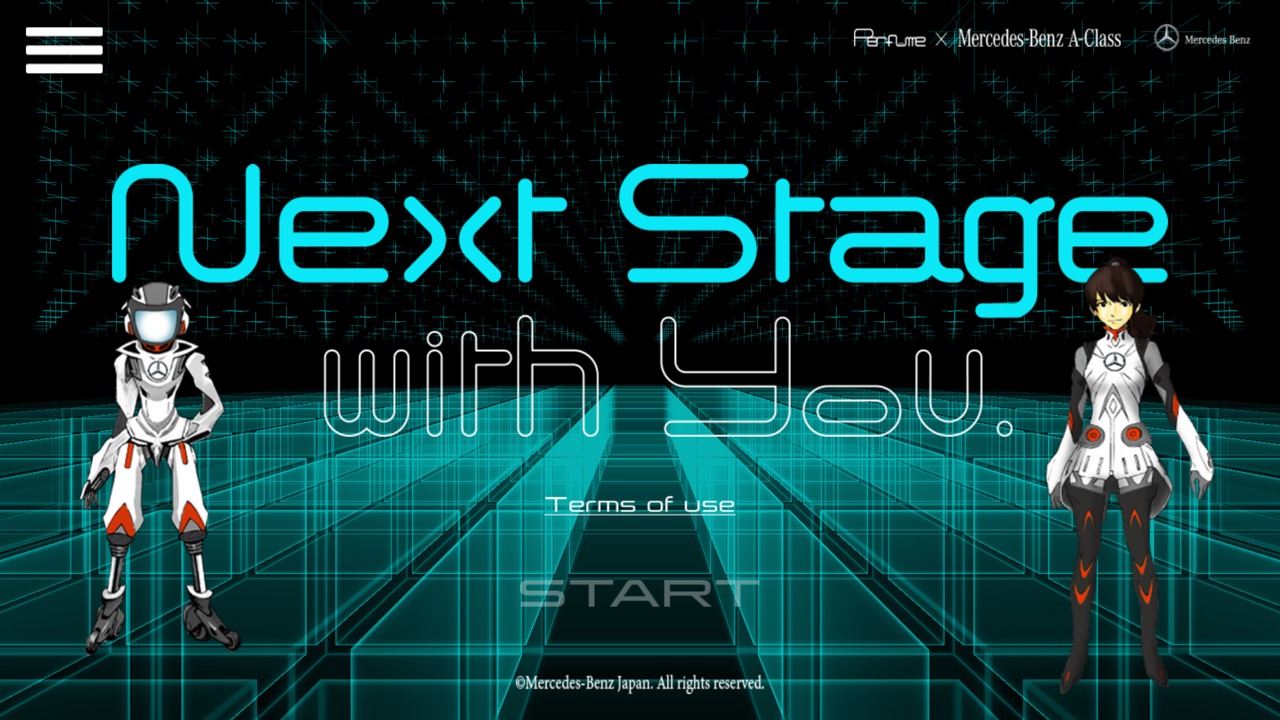 カメラアプリ「Next Stage with YOU」サンプル画面