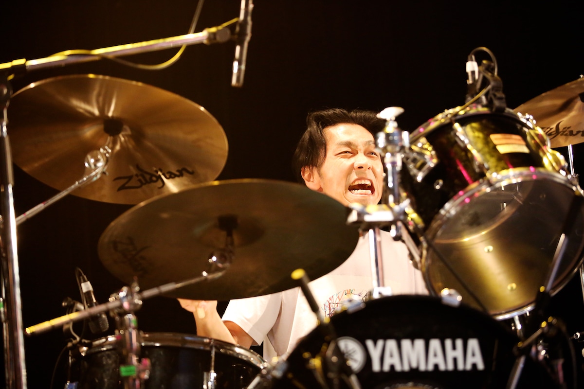 忘れらんねえよサポートドラマーのマシータ。 （Photo by Viola Kam［V'z Twinkle Photography］）