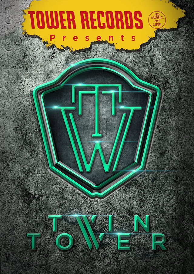 「TOWER RECORDS presents TWINTOWER」ビジュアル