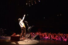 田島貴男「ひとりソウル・ツアー 2015」東京公演の様子。