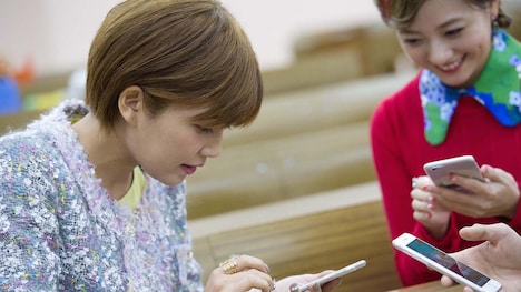 「ぷよぷよ!!クエスト」のテレビCM「友達とぷよクエ篇」撮影の様子。