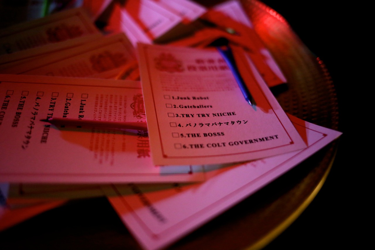 「MASH FIGHT! Vol.4」投票用紙（Photo by Viola Kam ［V'z Twinkle］）