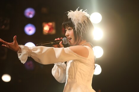 綾野ましろ「Mashirontier presents 綾野ましろ 1st Anniversary One-man Live 2015～lycoris～」の様子。（写真提供：アリオラジャパン）
