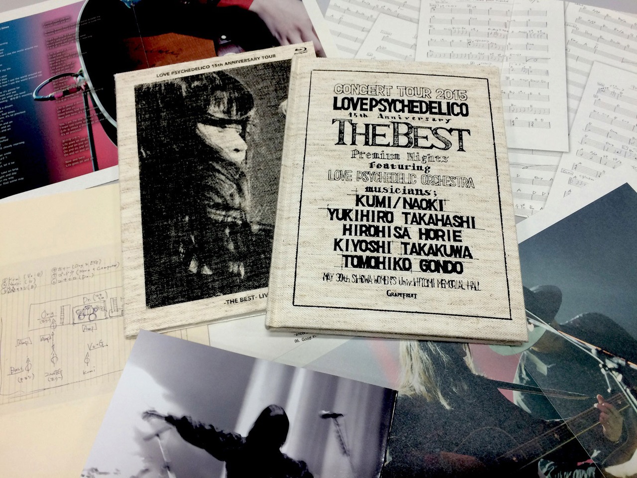 LOVE PSYCHEDELICO「15th ANNIVERSARY TOUR -THE BEST- LIVE」完全生産限定盤 展開図